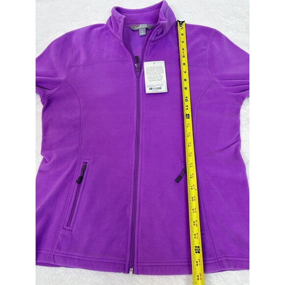 Gander Mountain Guide Series Fleece Purple Full Zip Ladies Jacket Medium Womens - Picture 3 of 5